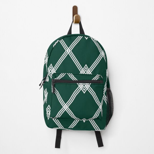 Item preview, Green and white diamond striped Argyle pattern designed and sold by BLMcreations.