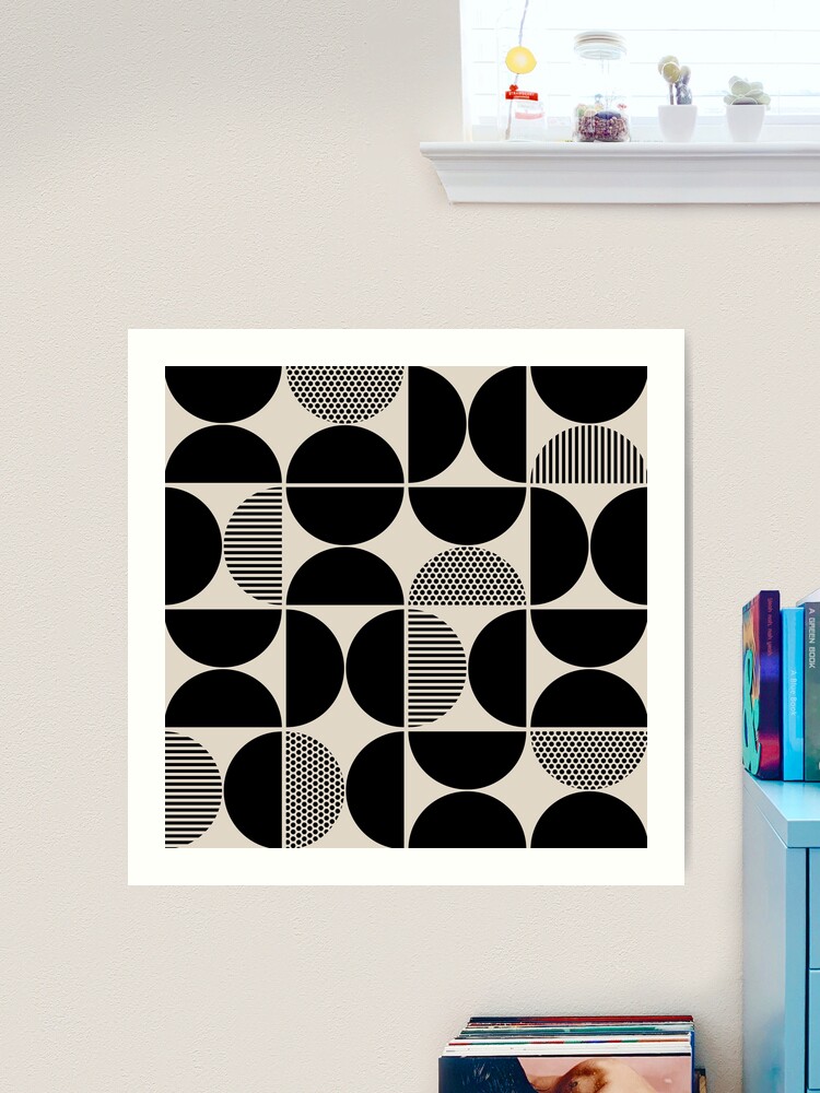 ビンテージ　MODERN GEOMETORIC ART PRINT Mid Century Modern Geometric Pattern 459 Art Print by Tony