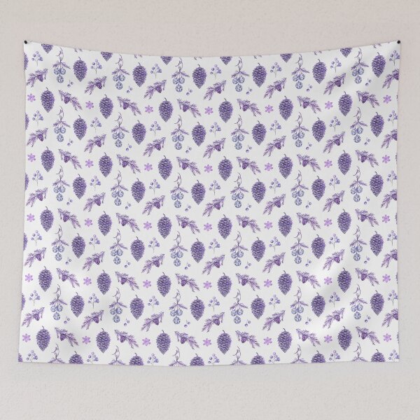Item preview, Christmas Ornaments in purple-blue designed and sold by Flowersforbear.