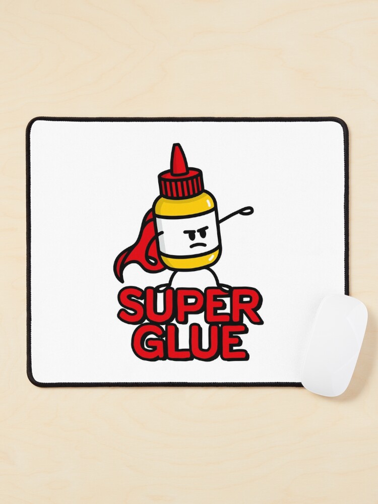 Super glue super hero hero funny glue pun cartoon' Tote Bag