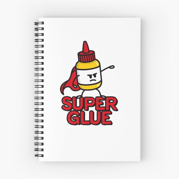 Item preview, Super glue super hero hero funny glue pun cartoon designed and sold by LaundryFactory.