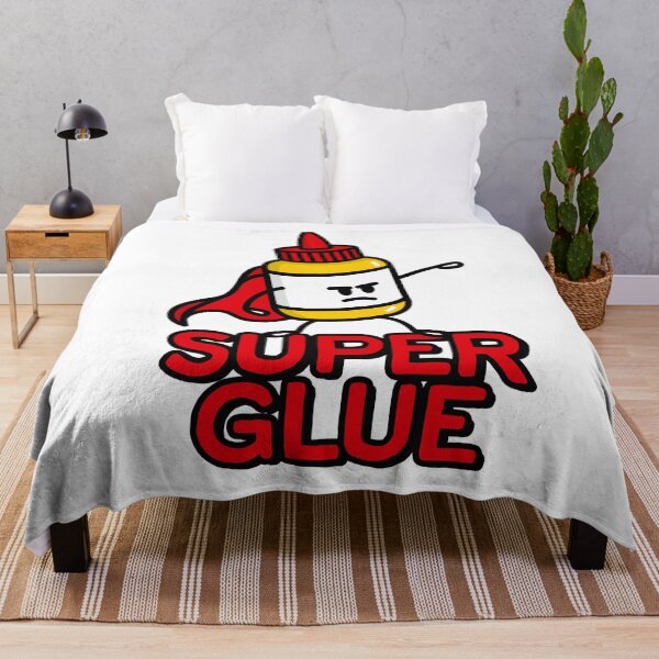 Item preview, Super glue super hero hero funny glue pun cartoon designed and sold by LaundryFactory.