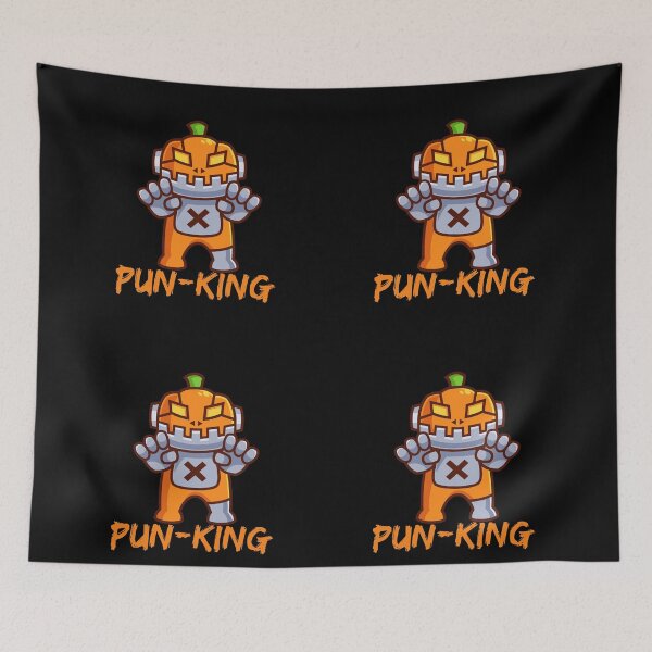 Item preview, PunKing Is Here-Spooky Halloween Pumpkin Night-Funny Scary Halloween Pumpkin designed and sold by Red-ElYoubi.