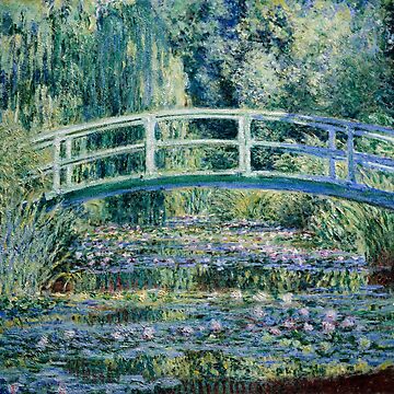 Aperçu de l'œuvre Art Impressionniste Nymphéas et Pont Japonais (1899) par Claude Monet de Designedbysm