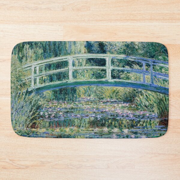 Item preview, Impressionist Art Water Lilies and Japanese Bridge (1899) by Claude Monet designed and sold by Designedbysm.