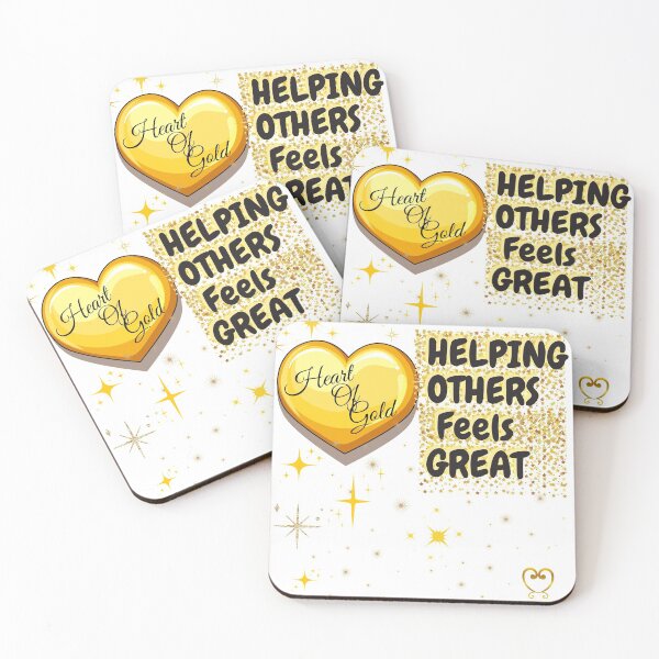 Item preview, Heart of Gold Helping Other Feels Great / Gold Stars designed and sold by BeatyinChaos.