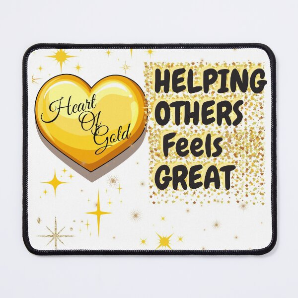 Item preview, Heart of Gold Helping Other Feels Great / Gold Stars designed and sold by BeatyinChaos.