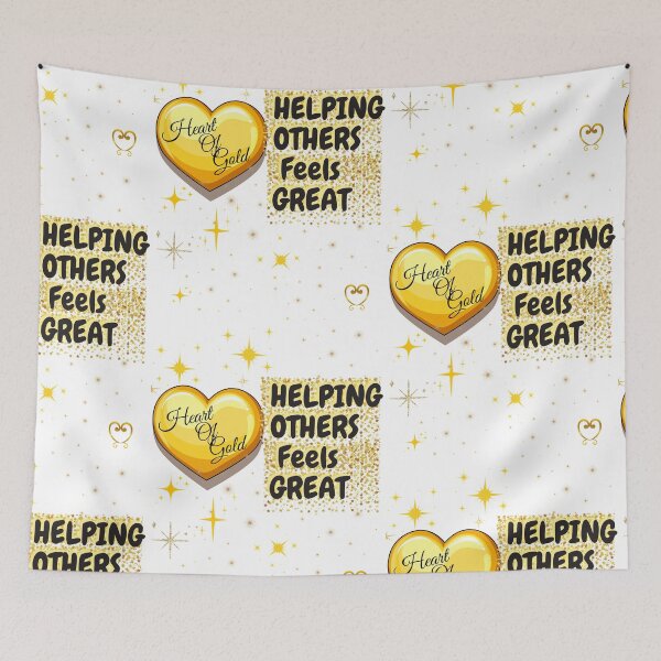 Item preview, Heart of Gold Helping Other Feels Great / Gold Stars designed and sold by BeatyinChaos.