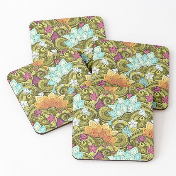 Item preview, Paisley Print with Vintage Floral Motifs designed and sold by lissantee.