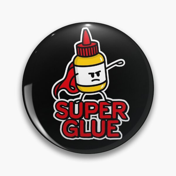 Item preview, Super glue pun super hero hero Halloween costume glue pun cartoon designed and sold by LaundryFactory.