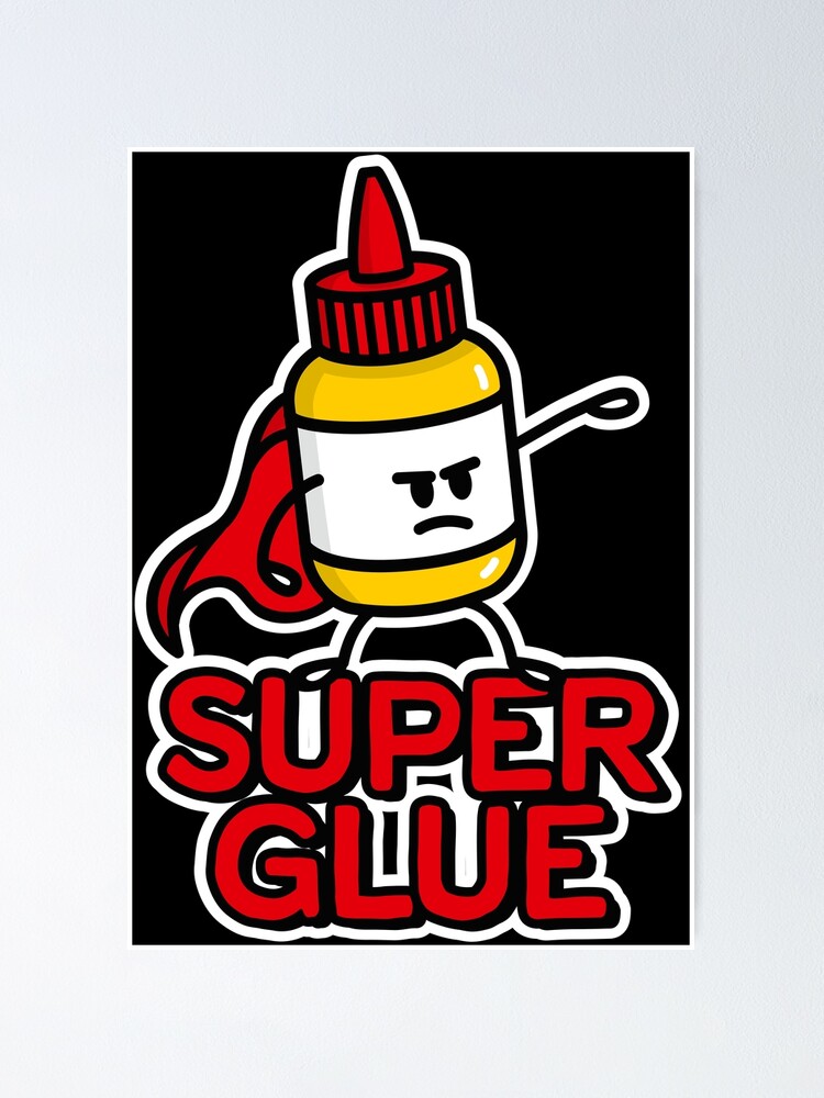 Super glue super hero hero funny glue pun cartoon' Tote Bag