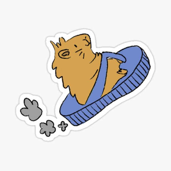 Artemis Driving Flip Flop Sticker