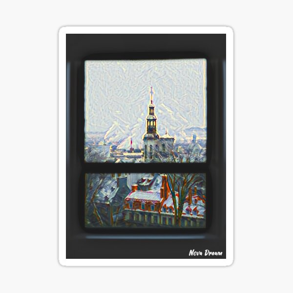 Une Fenêtre sur le Monde - Quebec Sticker