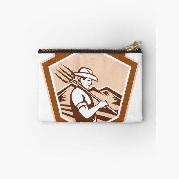 Item preview, Organic Farmer Farm Pitchfork Shield designed and sold by patrimonio.