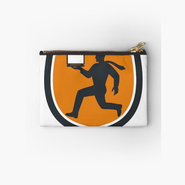 Item preview, Computer Technician Carrying Laptop Running Shield designed and sold by patrimonio.