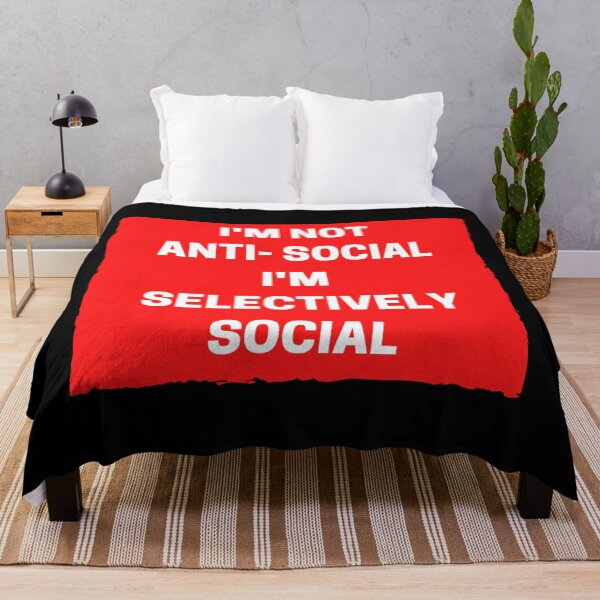 Item preview, I'm Not Anti-Social, I'm Selectively Social - Funny Introvert designed and sold by Pawn Shop JB.