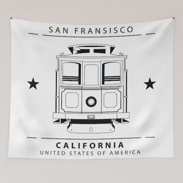 Item preview, Cable Car illustration | San Fansisco, California, USA designed and sold by I'm  Redz.