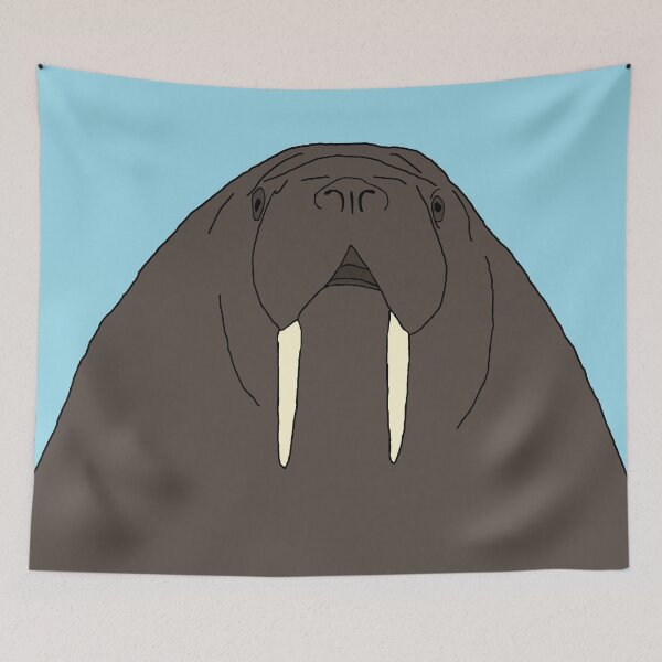 Item preview, Walrus Cartoon designed and sold by RevolutionInPaint.