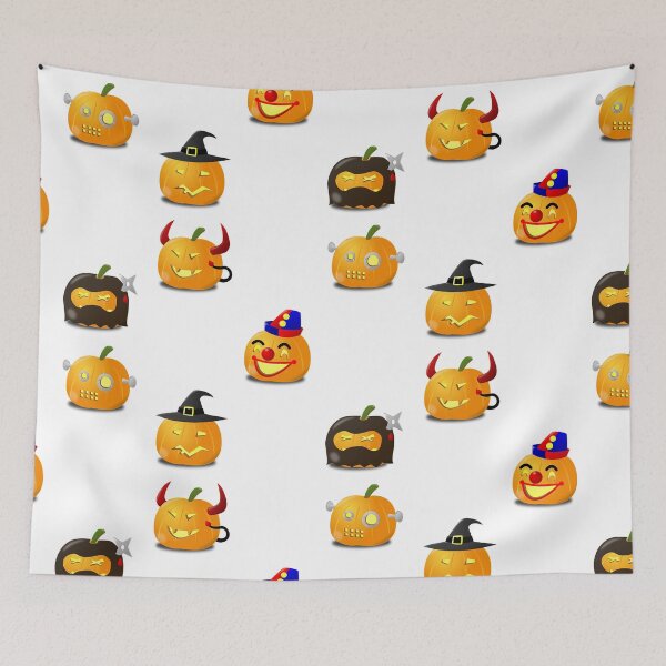 Item preview, Funny Halloween Pumpkins designed and sold by LuckyKermit.