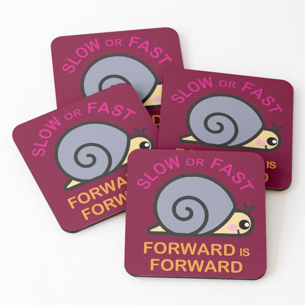 Item preview, Slow or Fast Forward is Forward Typography and Cute Kawaii Snail designed and sold by Brasilia.