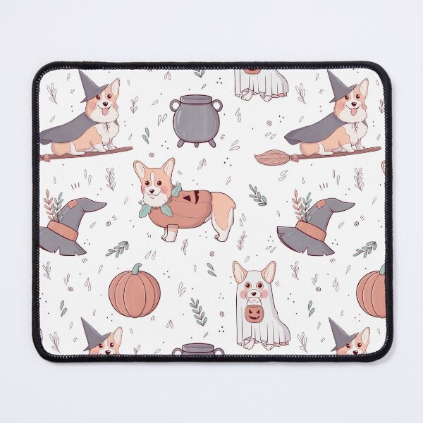 Item preview, Corgi Halloween Pattern designed and sold by Melissa Jan.