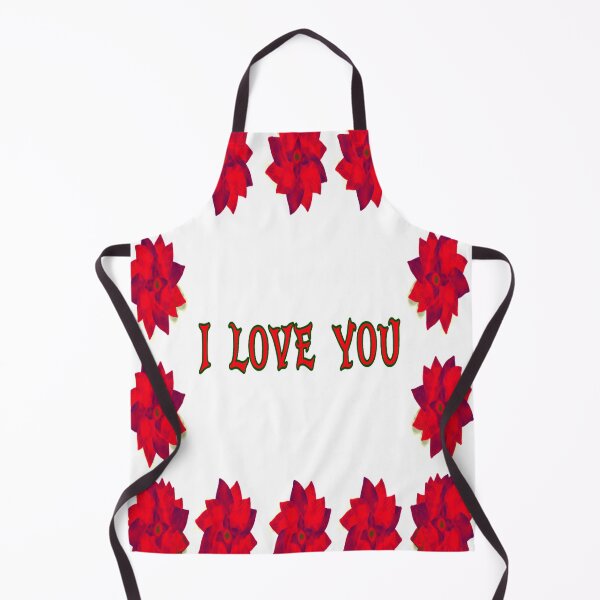 Item preview, I love you with red flowers frame designed and sold by Midnightviera.