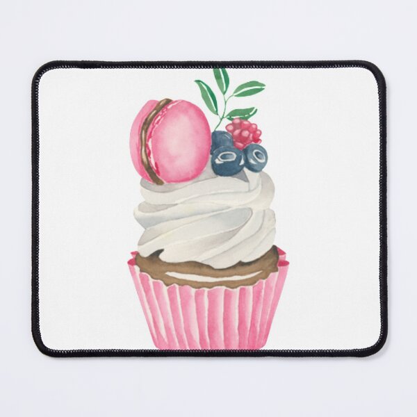 Item preview, Pink cupcake with macaroon designed and sold by sophianeu.