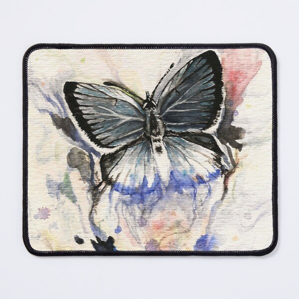 "Emergence" Watercolor Butterfly Painting Mouse Pad