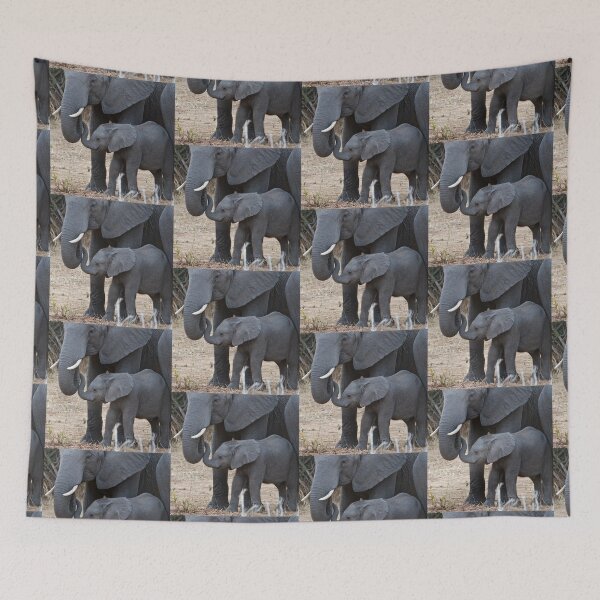 Item preview, Love & Trust - Mother & Baby African Elephants designed and sold by Jensphotos.