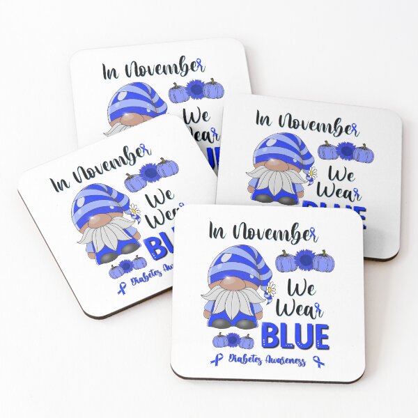 Item preview, In November We Wear Blue - Gnome Lover, Diabetes Awareness Month Warrior designed and sold by FlorenciaBliss.