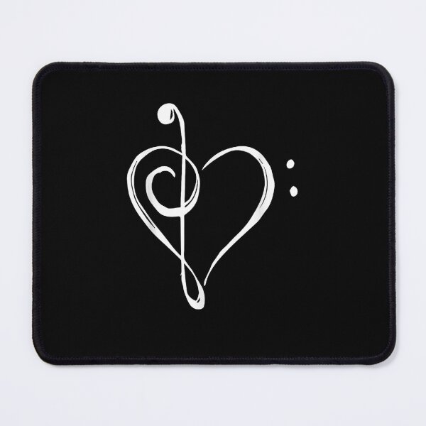 Item preview, Love Music Treble and Bass Clef Heart designed and sold by RomishiAurra.