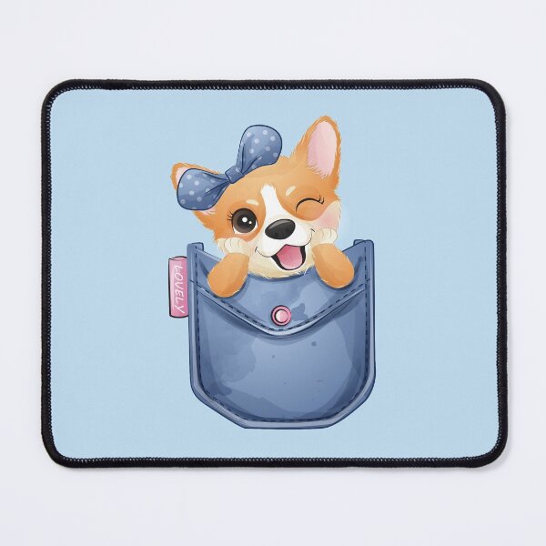 Aperçu de l'œuvre Reste avec moi le plus mignon des corgi créée et vendue par Marie Young.