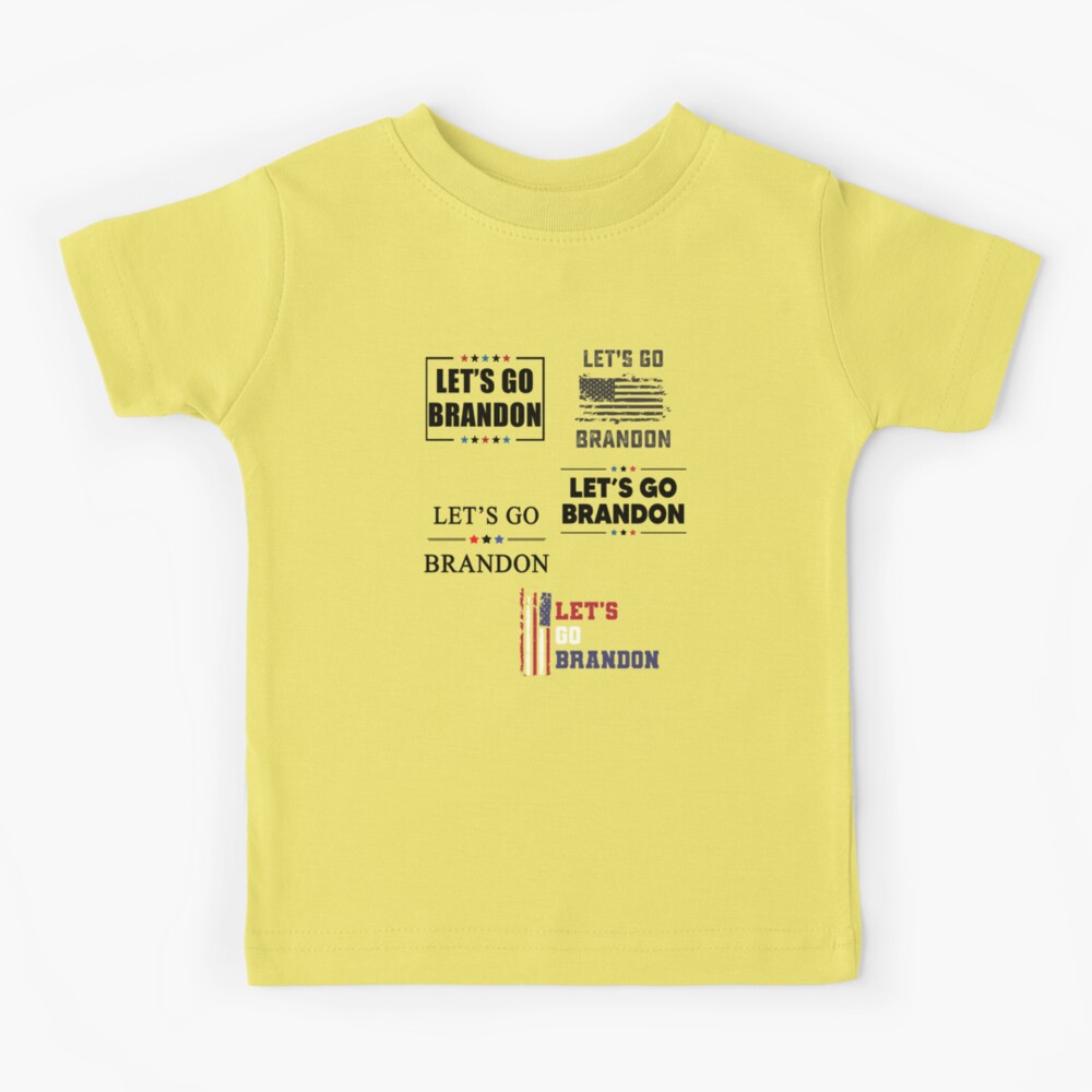 Lets Go Brandon FJB Kids T-Shirt by Flippin Sweet Gear - Fine Art