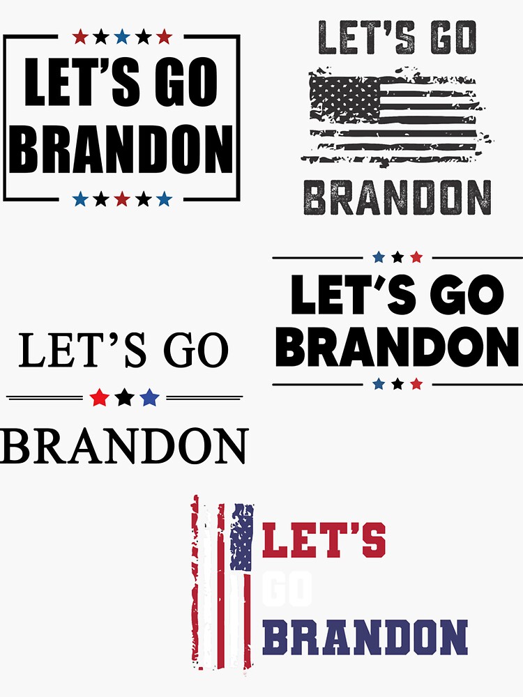 Lets Go Brandon Sticker by DesignMacy