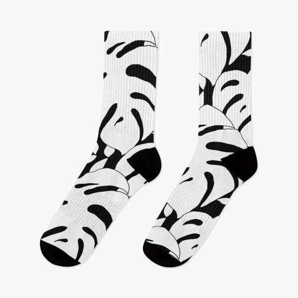 Item preview, Black​ And​ White​ Monstera  designed and sold by chuleekorn.