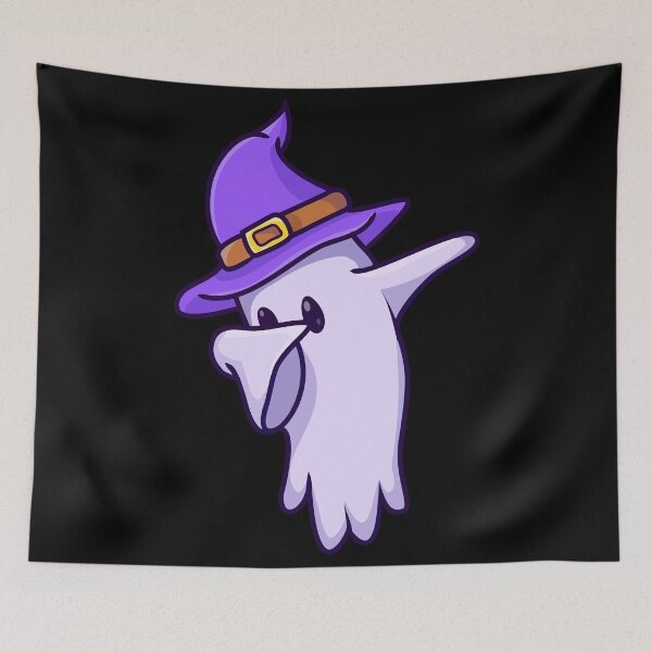 Item preview, A cute ghost doing dab  designed and sold by DeonZone ⭐️⭐️⭐️⭐️⭐️(10k).