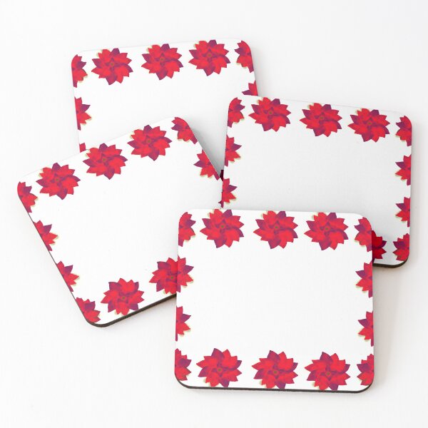Item preview, Red flowers frame design designed and sold by Midnightviera.
