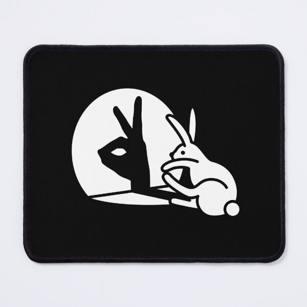 Item preview, Funny Rabbit shadow hand shadow puppets bunny figure pop art designed and sold by LaundryFactory.