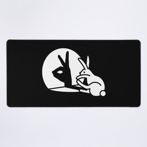 Item preview, Funny Rabbit shadow hand shadow puppets bunny figure pop art designed and sold by LaundryFactory.