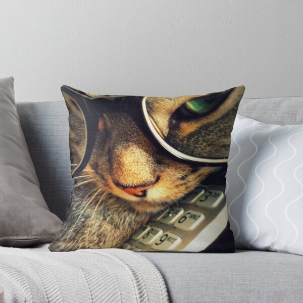 Item preview, retro photo phon cat designed and sold by Krzyzanowski Art.
