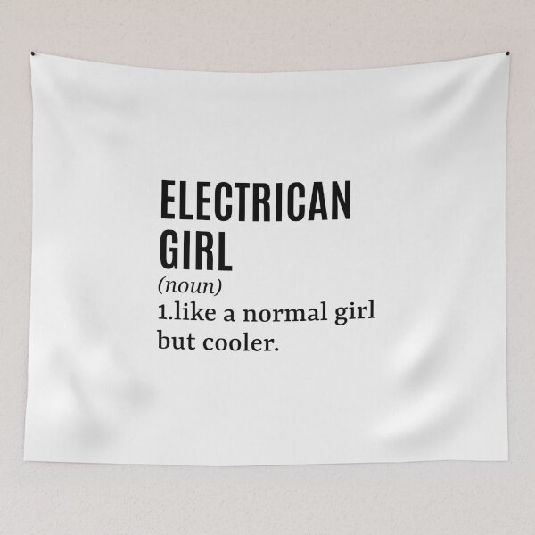 Item preview, Cita divertida de la chica electricista designed and sold by MountainD.
