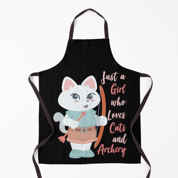 Item preview, Just A Girl Who Loves Cats and Archery Gift graphic designed and sold by theodoros20.