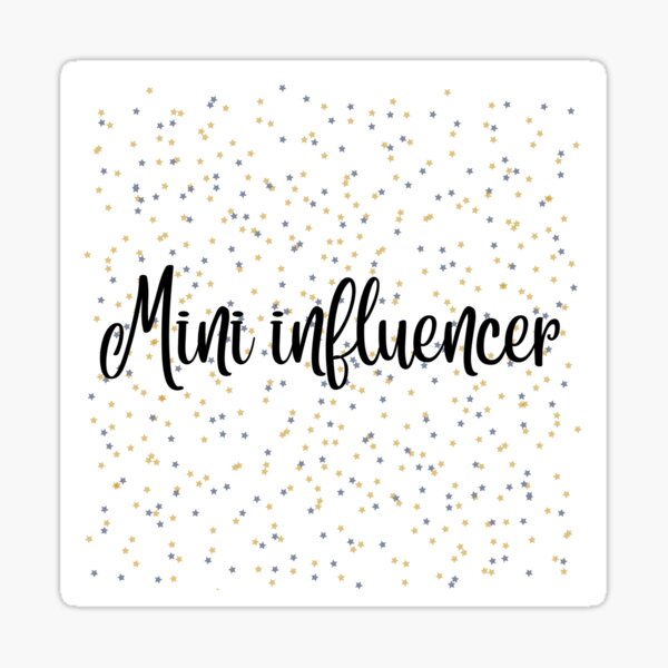 Mini influencer sticker Kids T-Shirt for Sale by razaldo