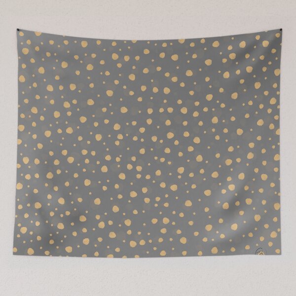 Item preview, Gold painted Dots Gray Gradient Design designed and sold by InovArtS.