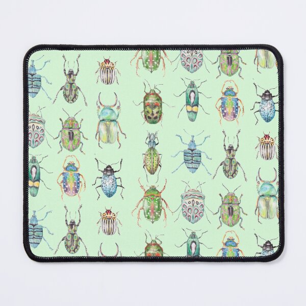 Item preview, Colorful Beetles in shades of Green designed and sold by wanderinglaur.
