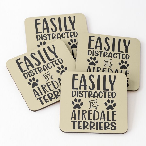 Item preview, Easily Distracted By Airedale Terriers designed and sold by kamrankhan.