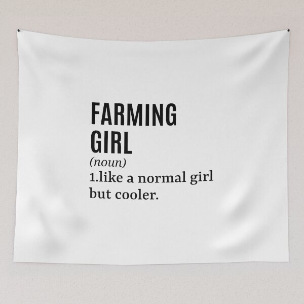 Item preview, Farming Girl Funny Quote designed and sold by MountainD.
