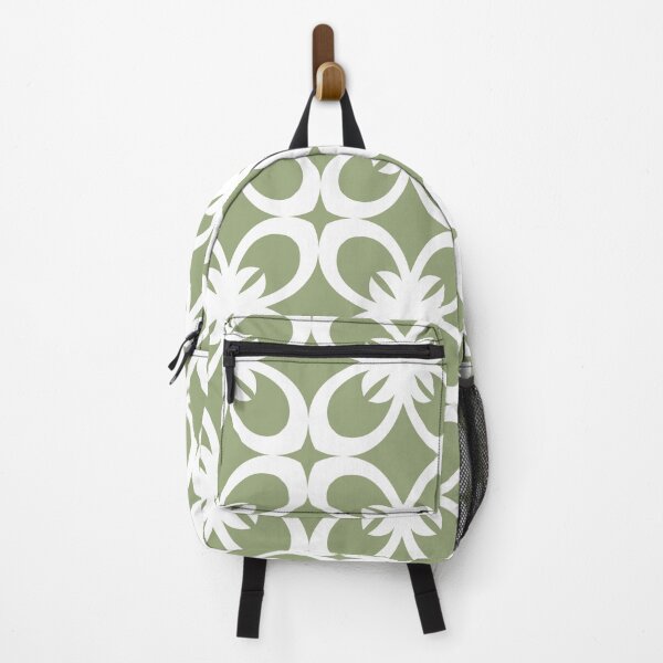 Item preview, Green and White Minimal Floral Flower Pattern Pairs Glidden 2022 Color of the Year Guacamole PPG1121-5 - Popular Colour - Hue - Shade designed and sold by ColorOfTheYears.