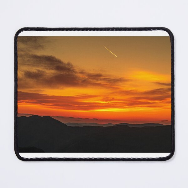 Item preview, Sunset over the Aonach Eagach, GlenCoe, Scotland, Landscape designed and sold by Stravaigin.