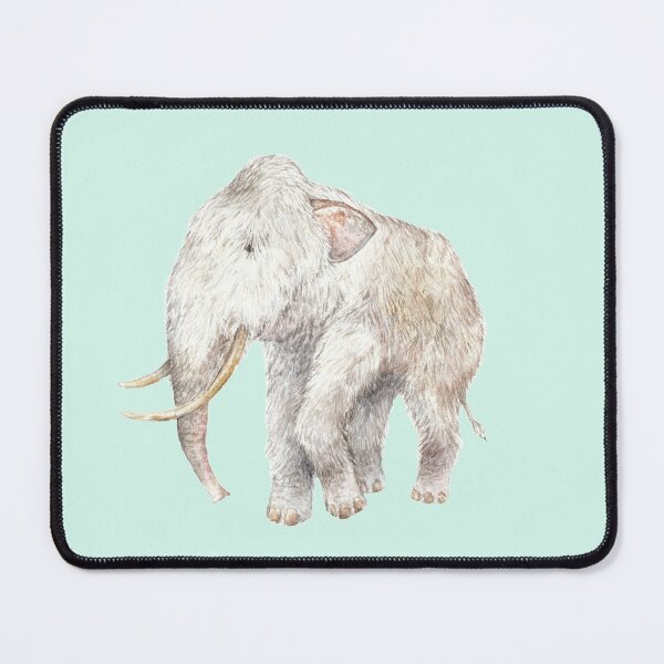 Item preview, Woolly Mammoth Watercolor Fuzzy Prehistoric Creature designed and sold by wanderinglaur.